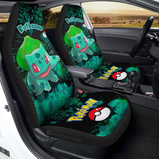 Bulbasaur Car Seat Covers Custom Tie Dye Style Anime Car Accessories - Gearcarcover - 1