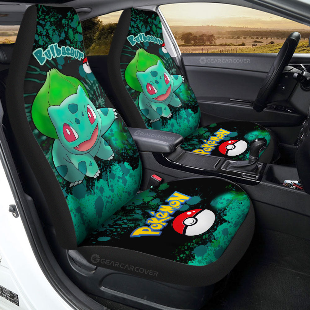 Bulbasaur Car Seat Covers Custom Tie Dye Style Car Accessories - Gearcarcover - 1