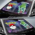 Bulbasaur Car Sunshade Custom Galaxy Manga Style - Gearcarcover - 2