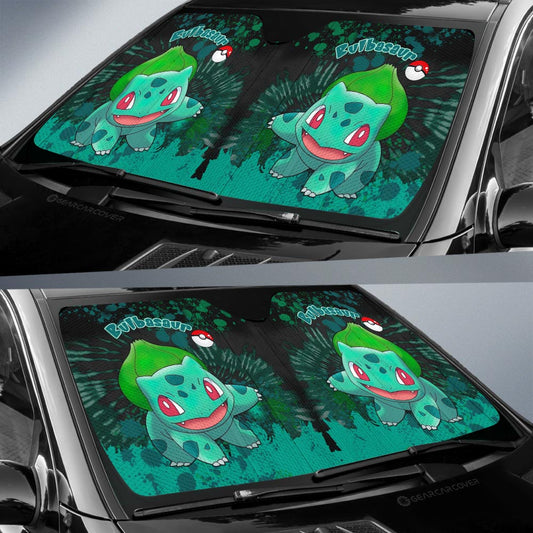 Bulbasaur Car Sunshade Custom Tie Dye Style Car Accessories - Gearcarcover - 2