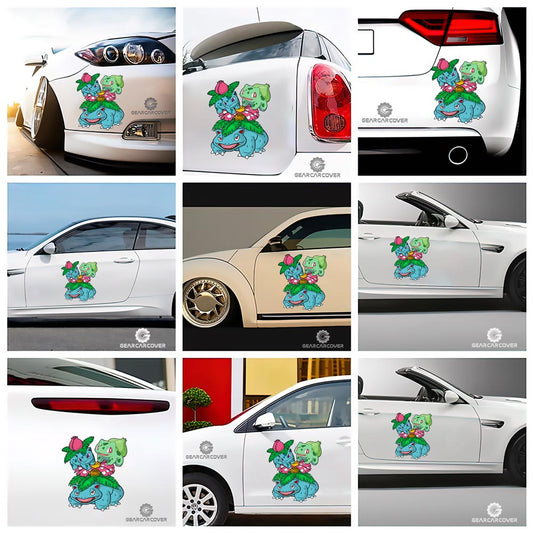 Bulbasaur Evolution Car Sticker Custom Anime - Gearcarcover - 2