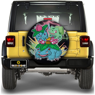 Bulbasaur Evolution Spare Tire Cover Custom Anime - Gearcarcover - 1