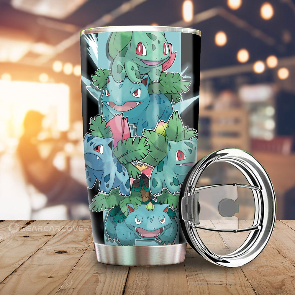 Bulbasaur Tumbler Cup Custom Car Accessories For Fans - Gearcarcover - 1