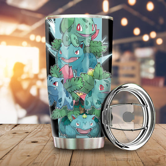 Bulbasaur Tumbler Cup Custom Car Accessories For Fans - Gearcarcover - 1