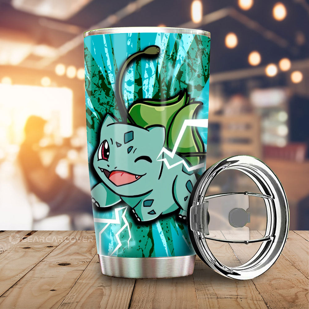 Bulbasaur Tumbler Cup Custom Car Interior Accessories - Gearcarcover - 1