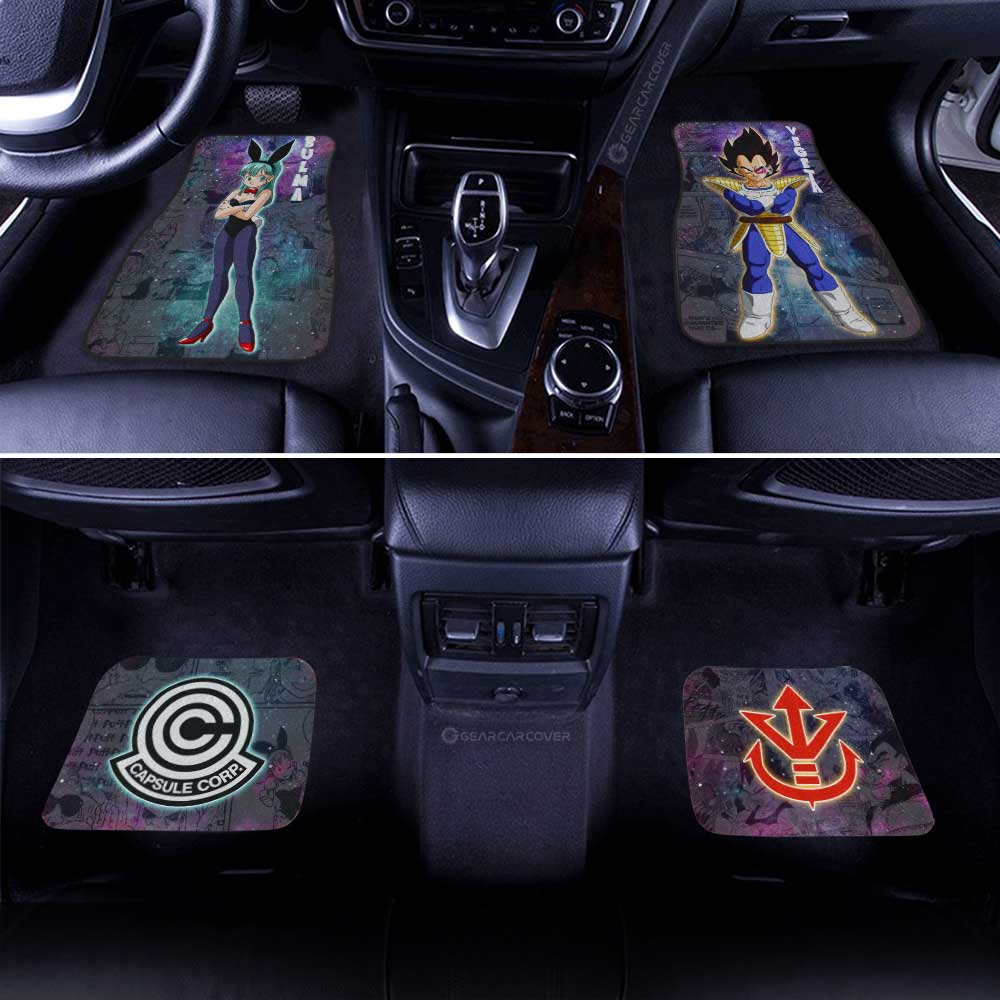 Bulma And Vegeta Car Floor Mats Custom Galaxy Style Car Accessories - Gearcarcover - 3