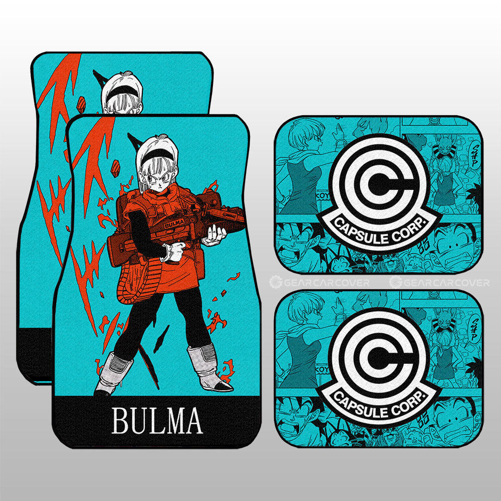 Bulma Car Floor Mats Custom Manga Color Style - Gearcarcover - 1