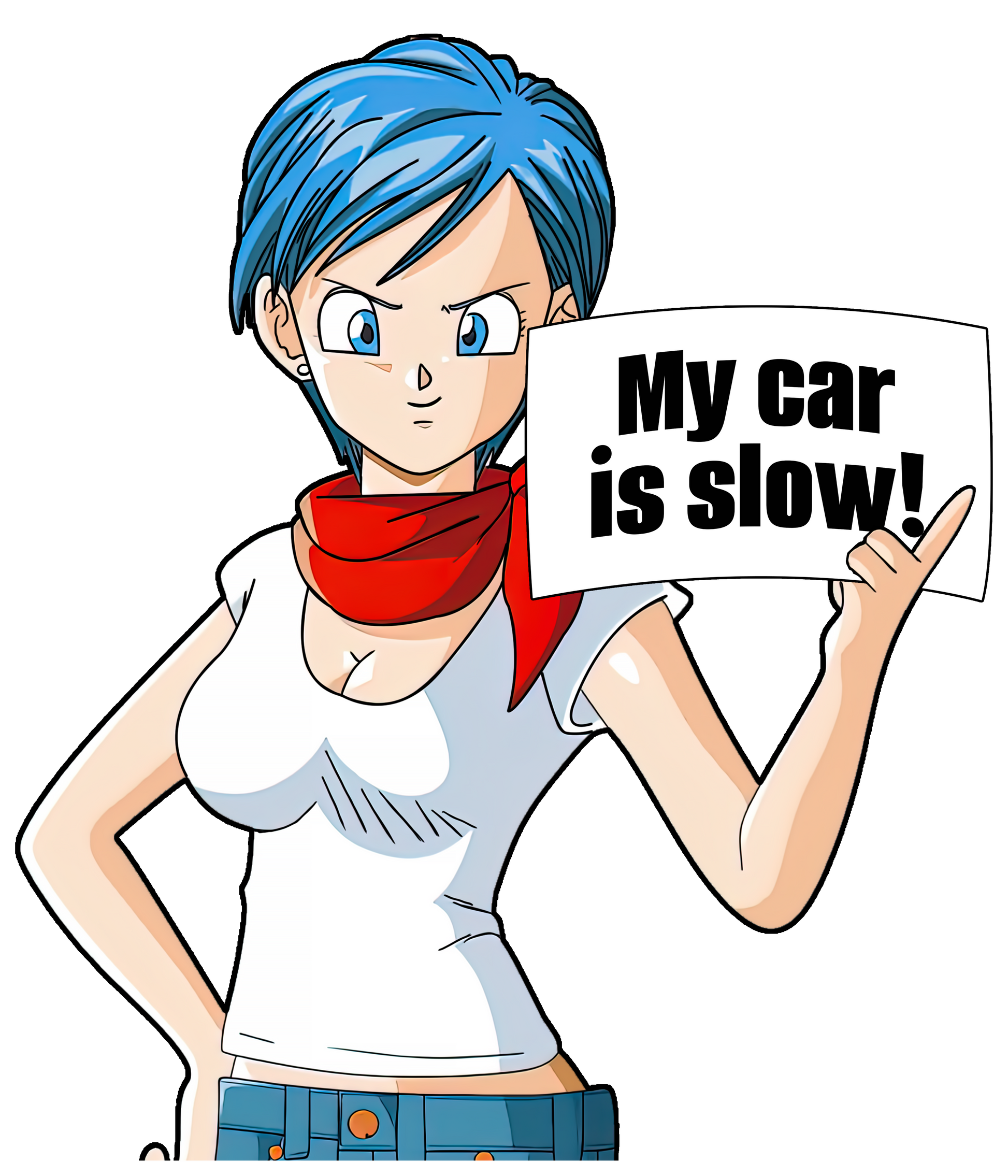 Bulma Car Sticker Custom My Car Is Slow Funny - Gearcarcover - 2