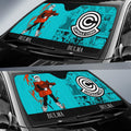 Bulma Car Sunshade Custom Manga Color Style - Gearcarcover - 2