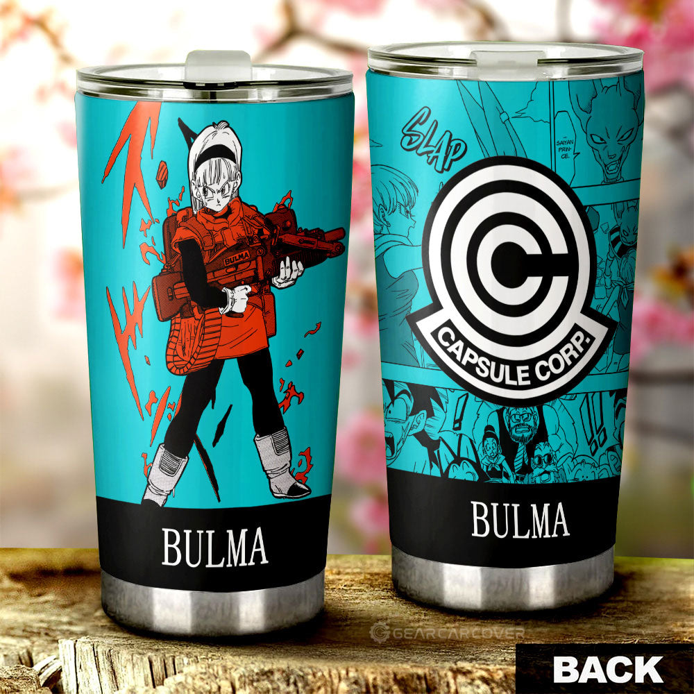 Bulma Tumbler Cup Custom Manga Color Style - Gearcarcover - 1