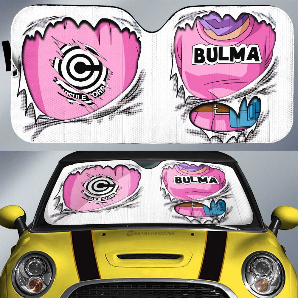 Bulma Uniform Car Sunshade Custom - Gearcarcover - 1