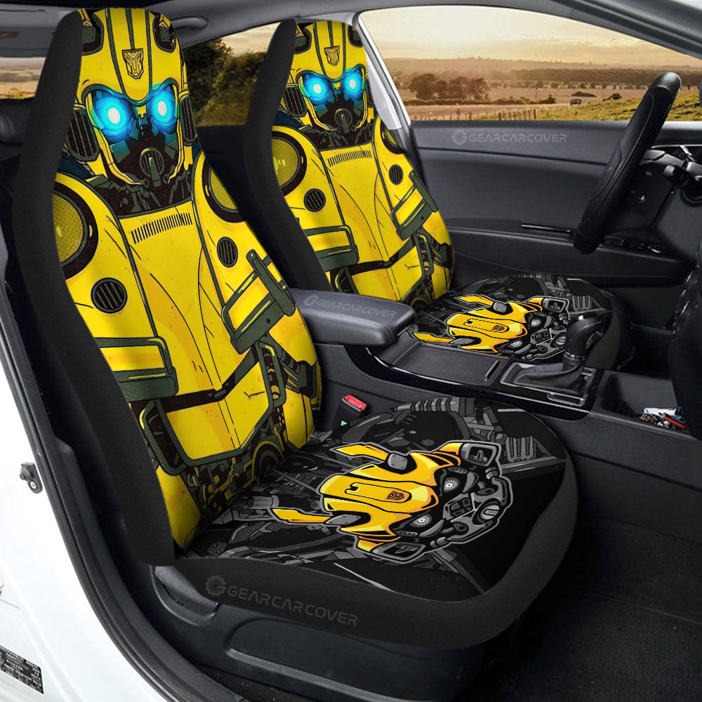 Bumblebee Car Seat Covers Custom Transformer Car Accessories - Gearcarcover - 2