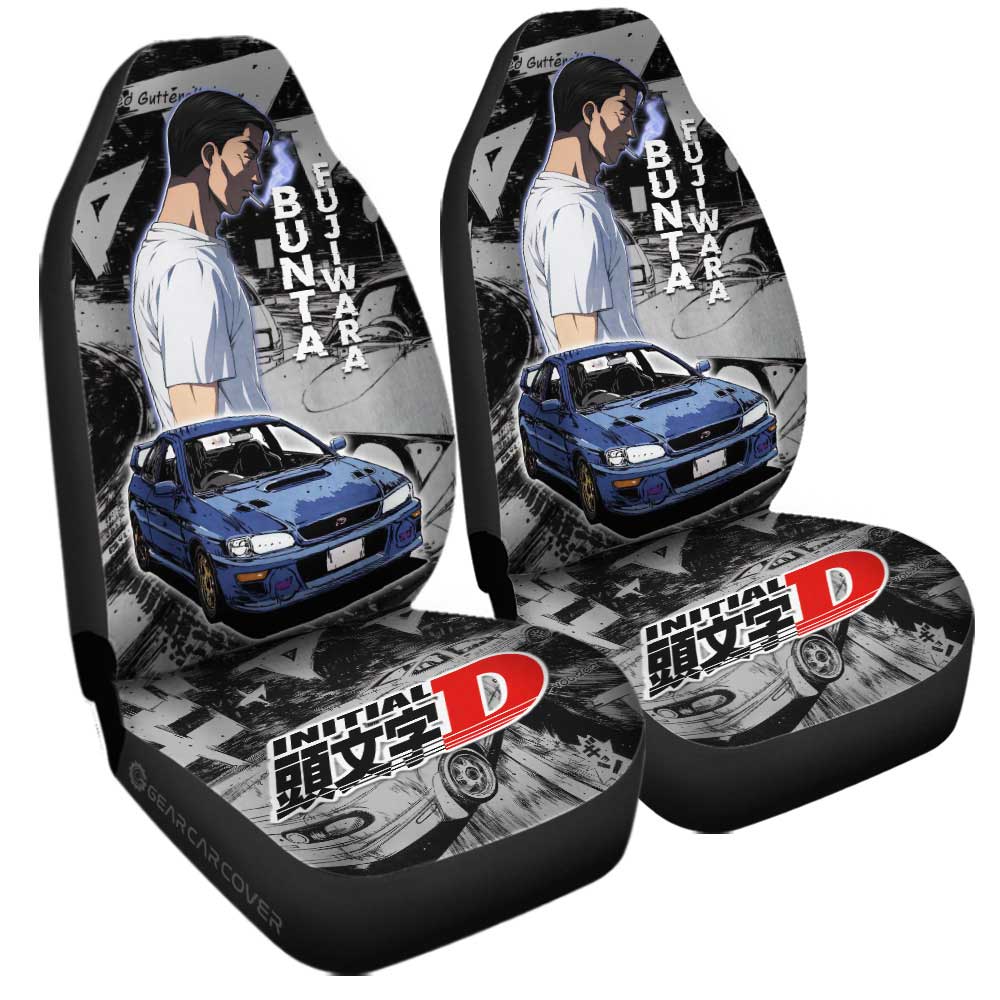 Bunta Fujiwara Car Seat Covers Custom Initial D Anime Car Accessories - Gearcarcover - 3