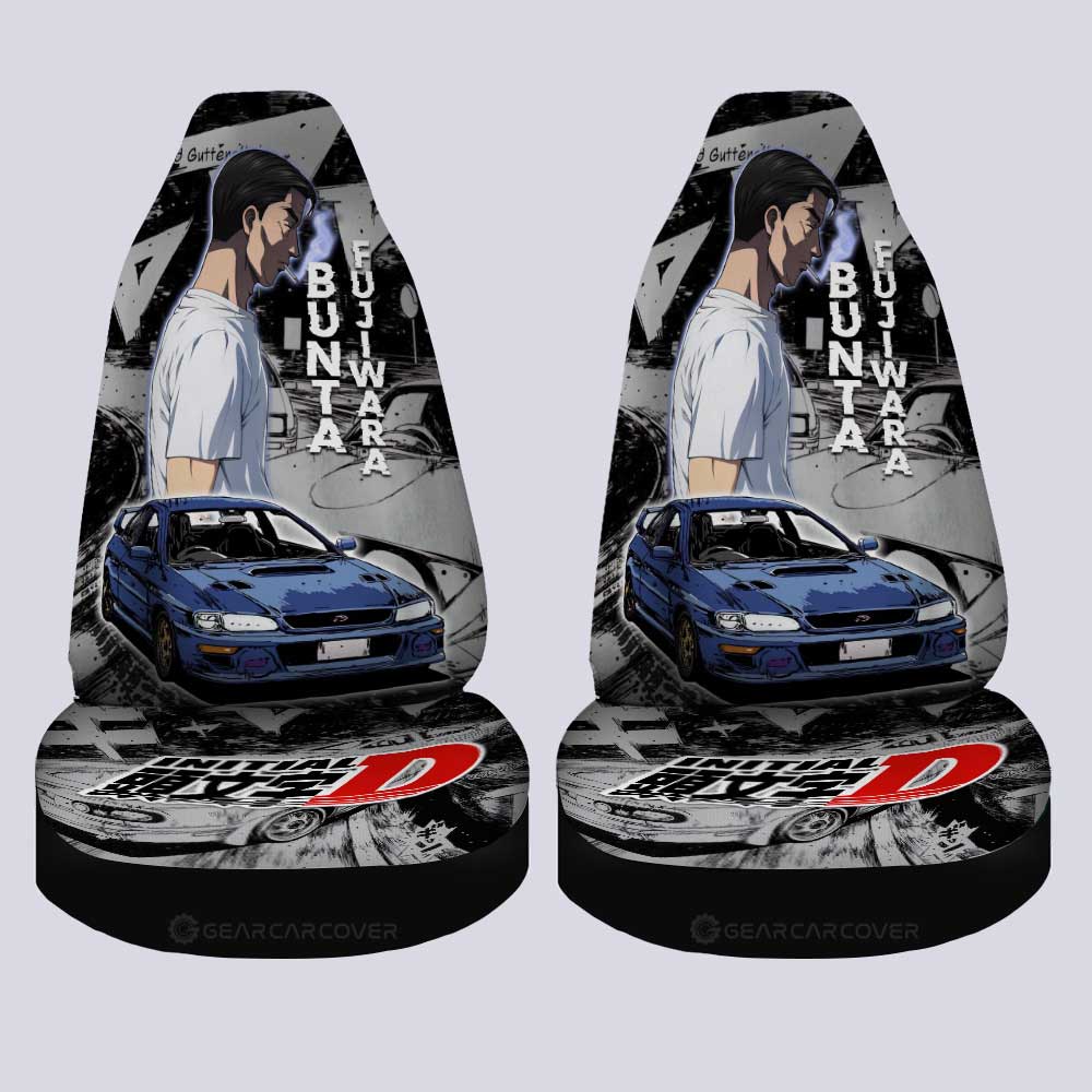 Bunta Fujiwara Car Seat Covers Custom Initial D Anime Car Accessories - Gearcarcover - 4