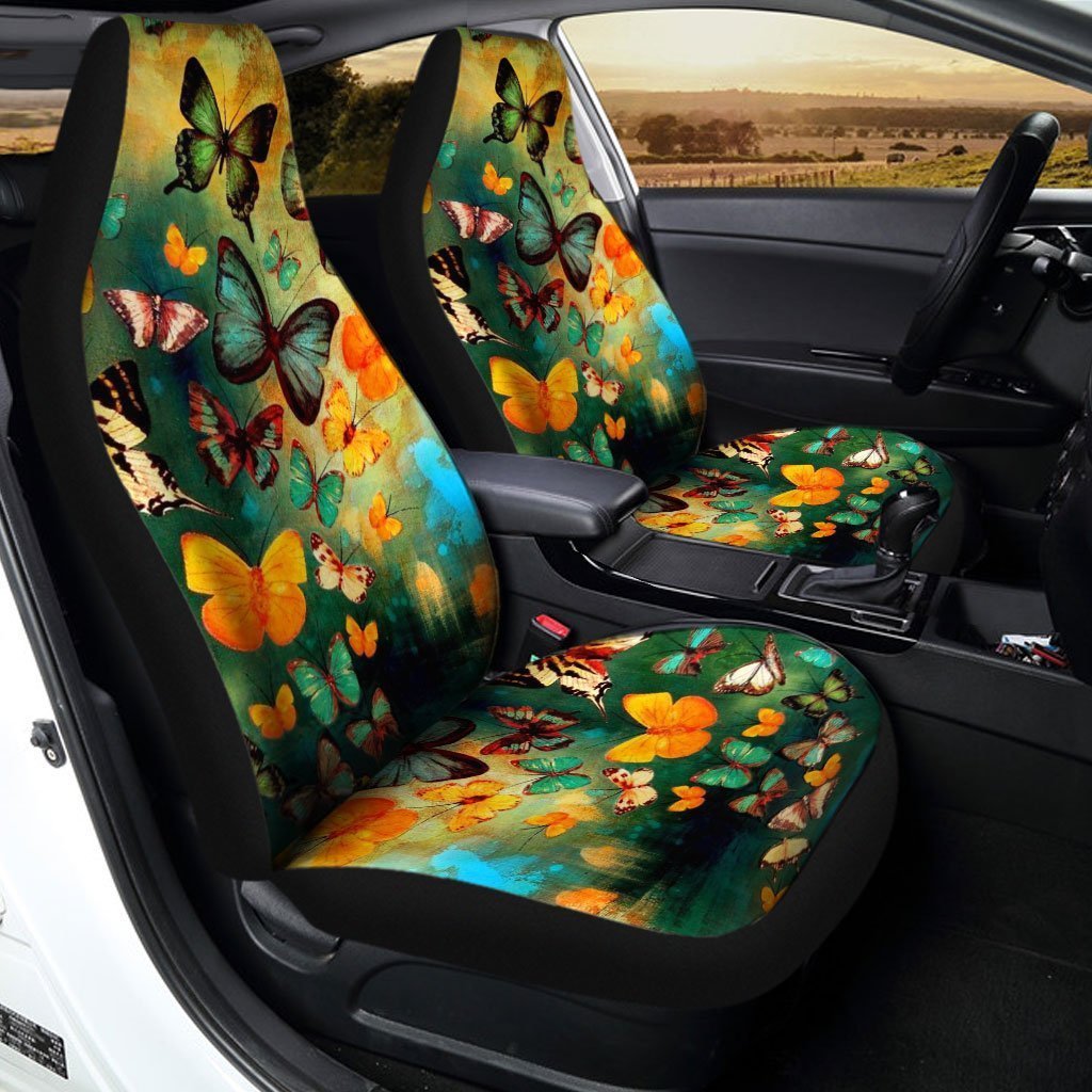Butterfly Car Seat Covers Custom Butterflies Car Accessories - Gearcarcover - 2