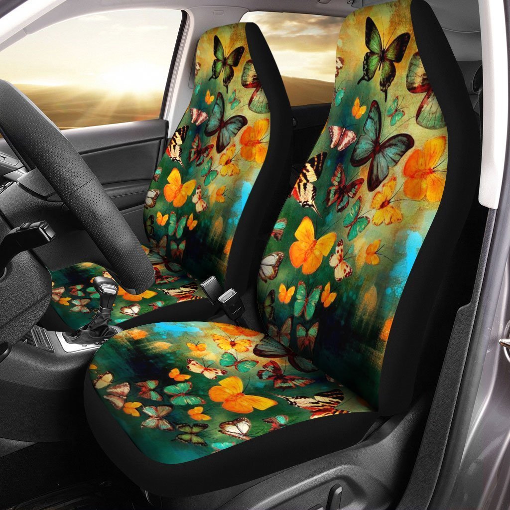 Butterfly Car Seat Covers Custom Butterflies Car Accessories - Gearcarcover - 1