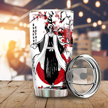 Byakuya Kuchiki Tumbler Cup Custom Japan Style Bleach Car Interior Accessories - Gearcarcover - 1