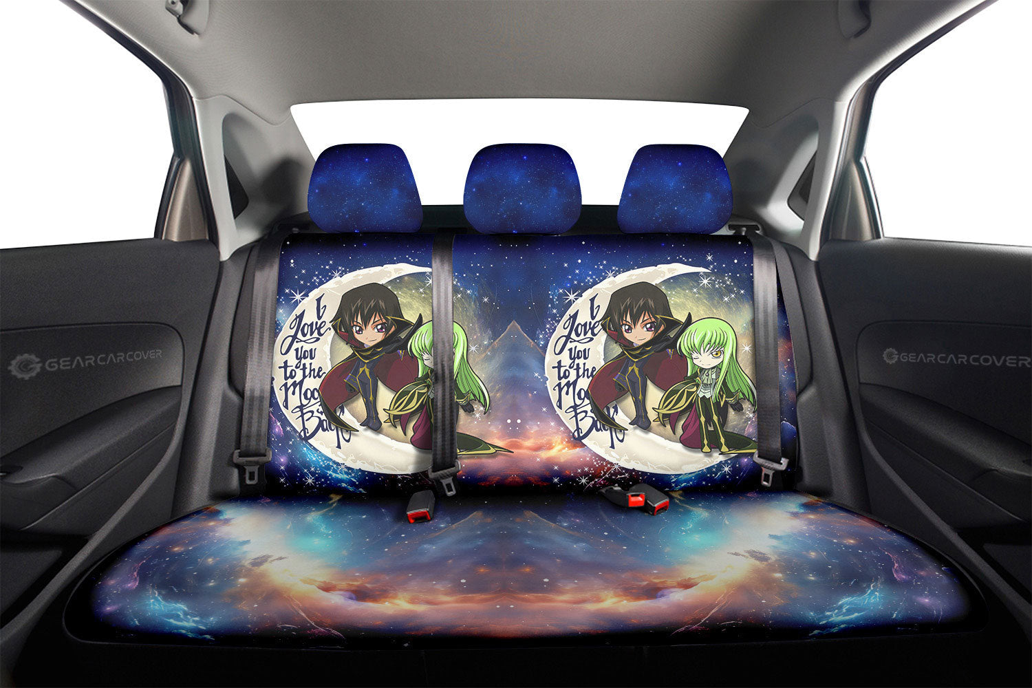 CC And Lelouch Car Back Seat Covers Custom Car Accessories - Gearcarcover - 2