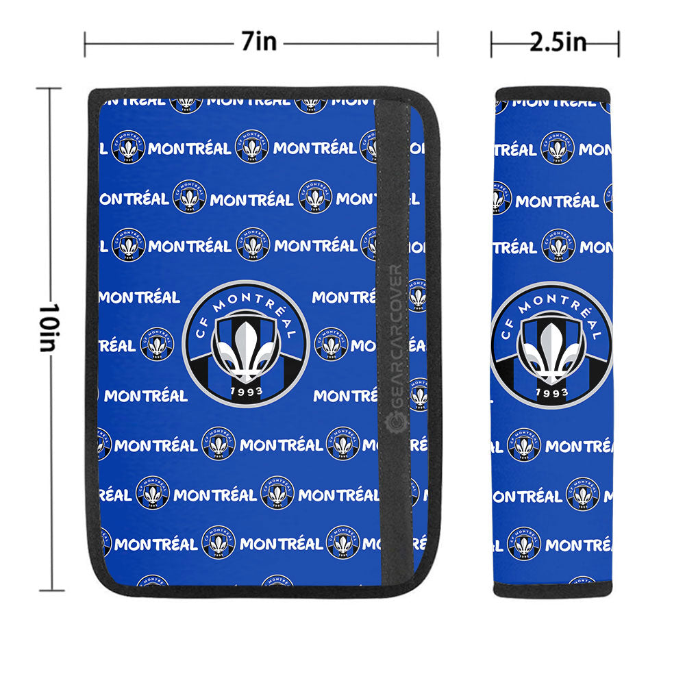 CF Montréal Seat Belt Covers Sporty Team Collection - Gearcarcover - 1