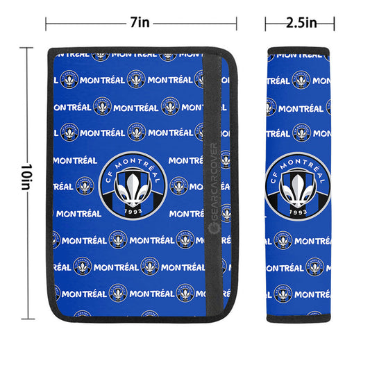 CF Montréal Seat Belt Covers Sporty Team Collection - Gearcarcover - 1