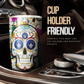 CF Montréal Tumbler Cup Custom Sugar Skull Car Accessories - Gearcarcover - 3