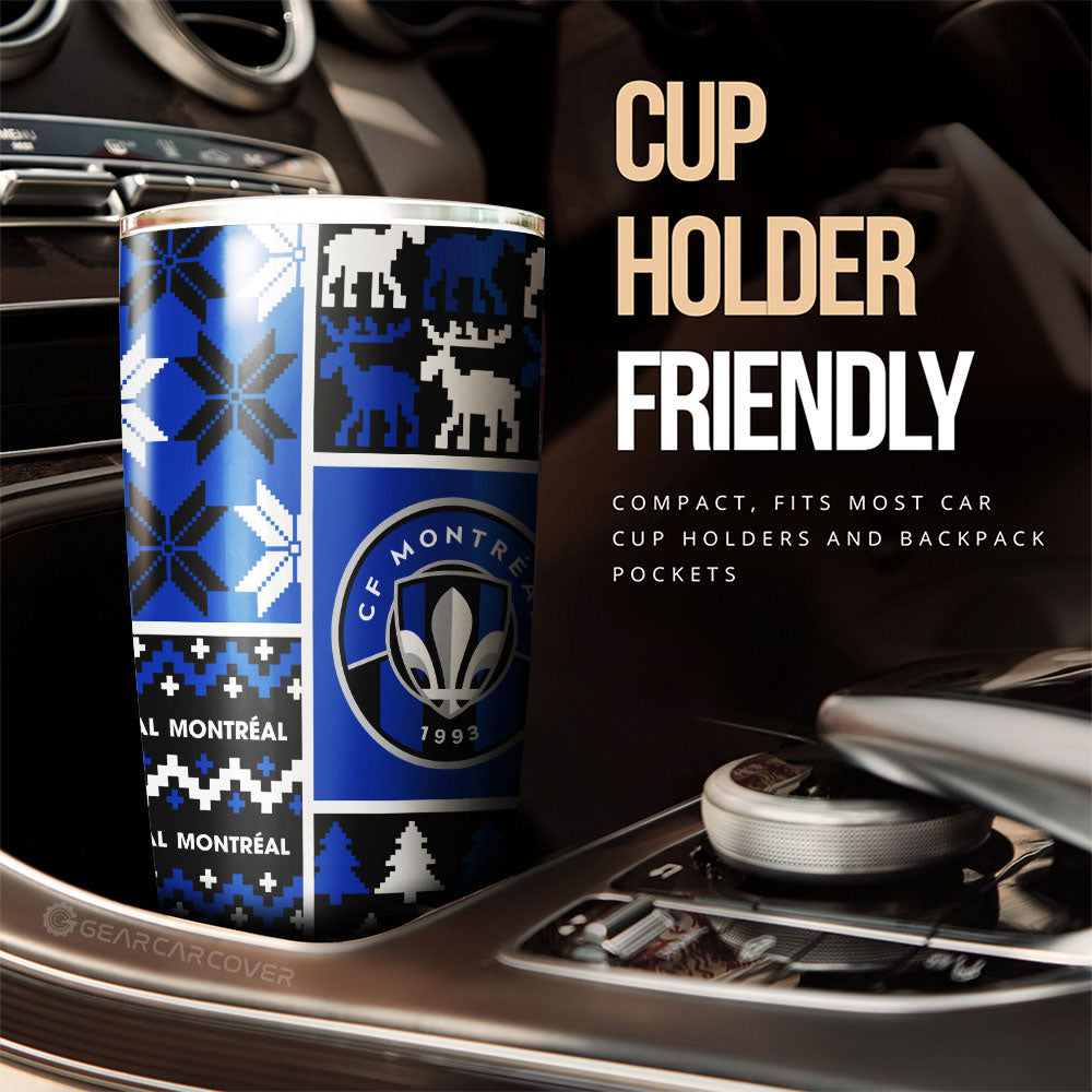 CF Montréal Tumbler Cup Custom Ugly Style Car Accessories - Gearcarcover - 3
