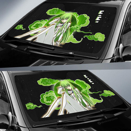 C.C. Car Sunshade Custom Code Geass Anime Car Accessories - Gearcarcover - 2