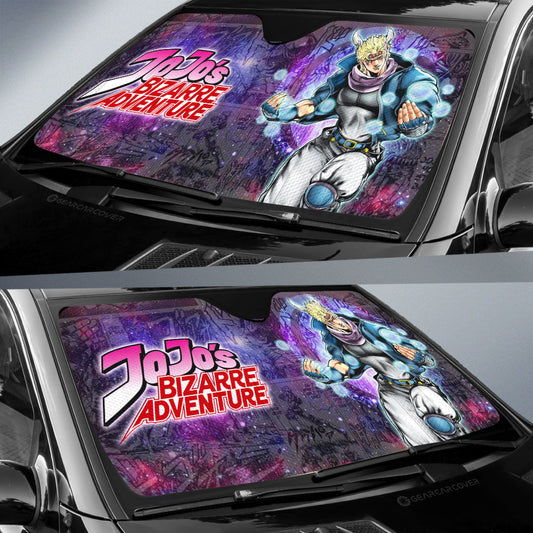 Caesar Anthonio Zeppeli Car Sunshade Custom Galaxy Manga JJBA - Gearcarcover - 2