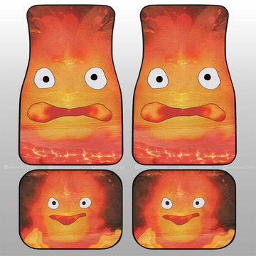 Calcifer Car Floor Mats Custom Howl's Moving Castle Car Accessories - Gearcarcover - 1