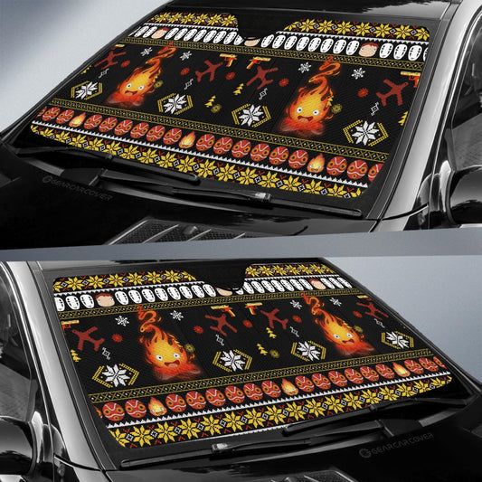 Calcifer Car Sunshade Custom Car Accessories - Gearcarcover - 2