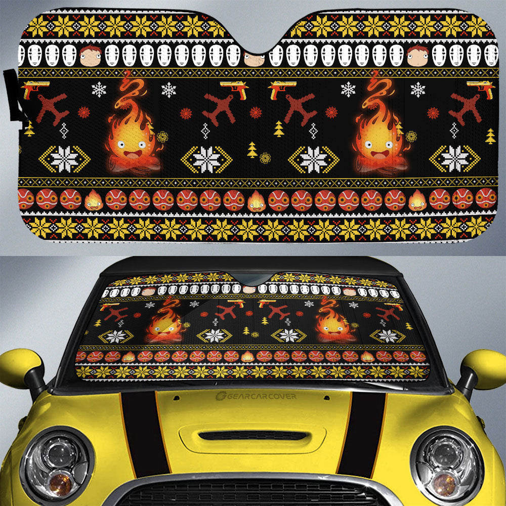 Calcifer Car Sunshade Custom Car Accessories - Gearcarcover - 1