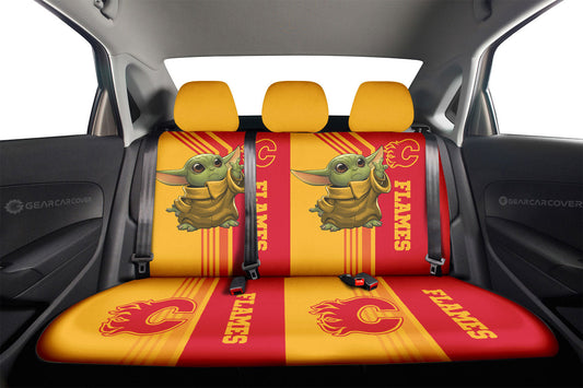 Calgary Flames Car Back Seat Covers Custom Car Accessories - Gearcarcover - 2