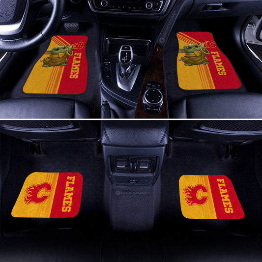 Calgary Flames Car Floor Mats Custom Car Accessories - Gearcarcover - 2
