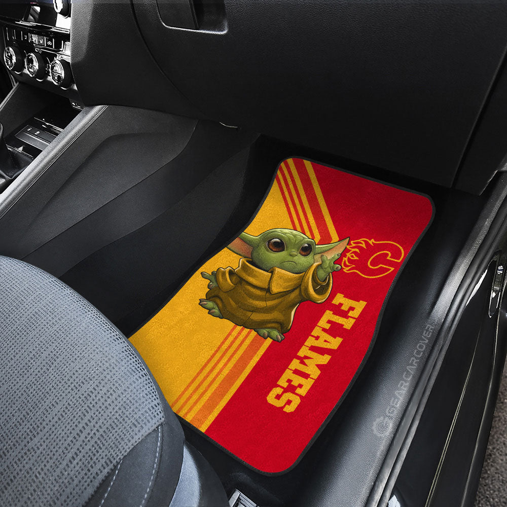 Calgary Flames Car Floor Mats Custom Car Accessories - Gearcarcover - 3