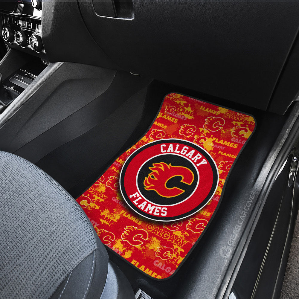 Calgary Flames Car Floor Mats Custom Car Accessories - Gearcarcover - 3