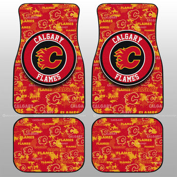 Calgary Flames Car Floor Mats Custom Car Accessories - Gearcarcover - 1