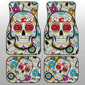 Calgary Flames Car Floor Mats Custom Sugar Skull Car Accessories - Gearcarcover - 1