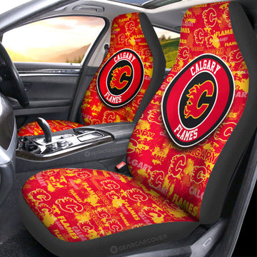 Calgary Flames Car Seat Covers Custom Car Accessories - Gearcarcover - 1