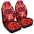 Calgary Flames Car Seat Covers Custom Tie Dye Car Accessories - Gearcarcover - 3