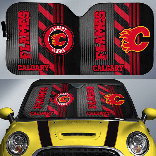 Calgary Flames Car Sunshade Custom Car Accessories - Gearcarcover - 1