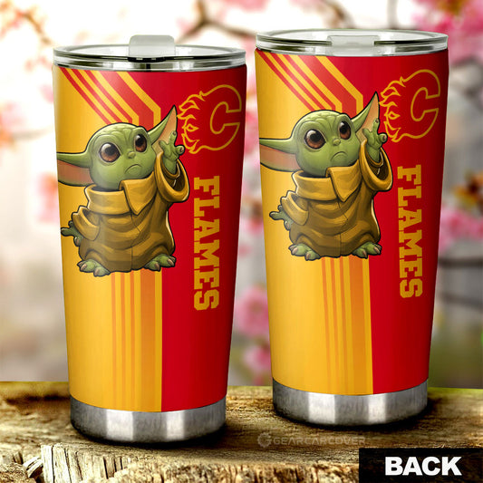 Calgary Flames Tumbler Cup Custom Car Accessories - Gearcarcover - 2