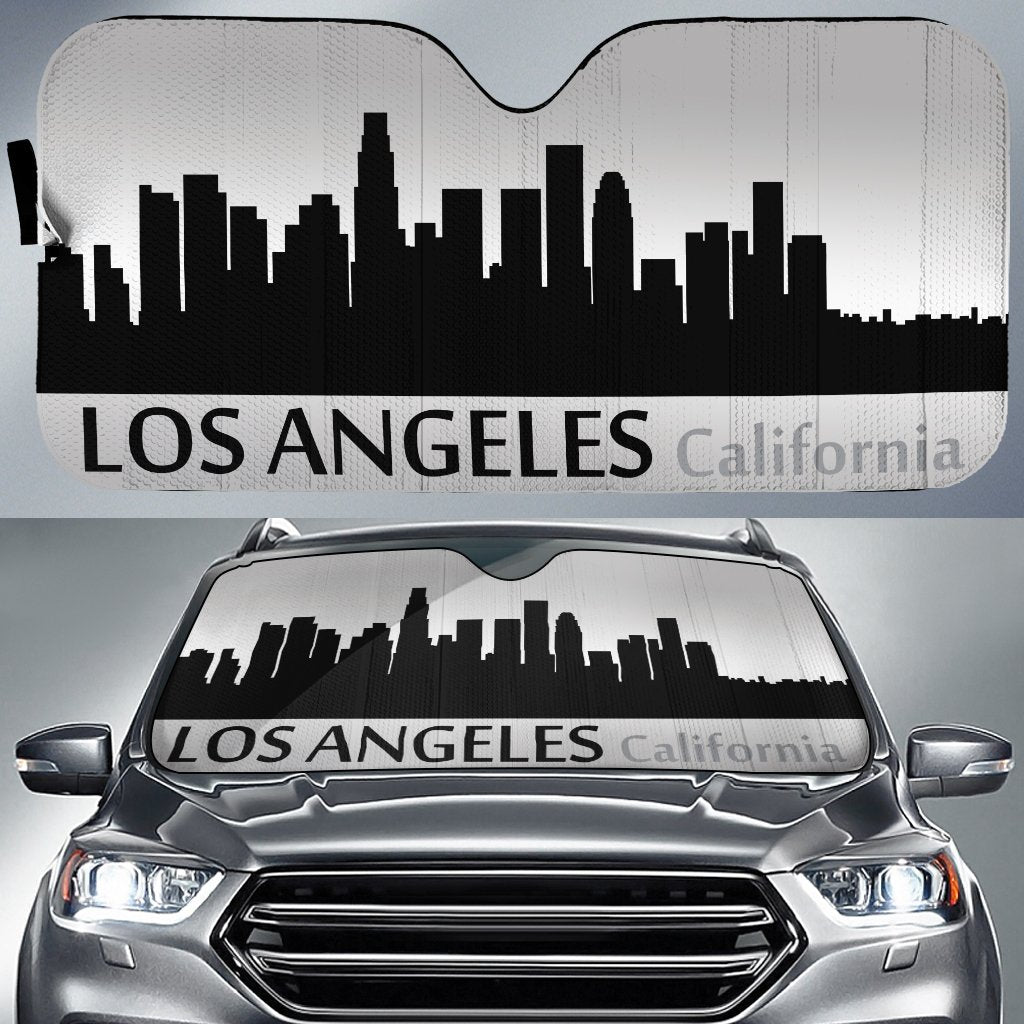 California Los Angeles Skyline Car Sunshade Custom Car Accessories - Gearcarcover - 1