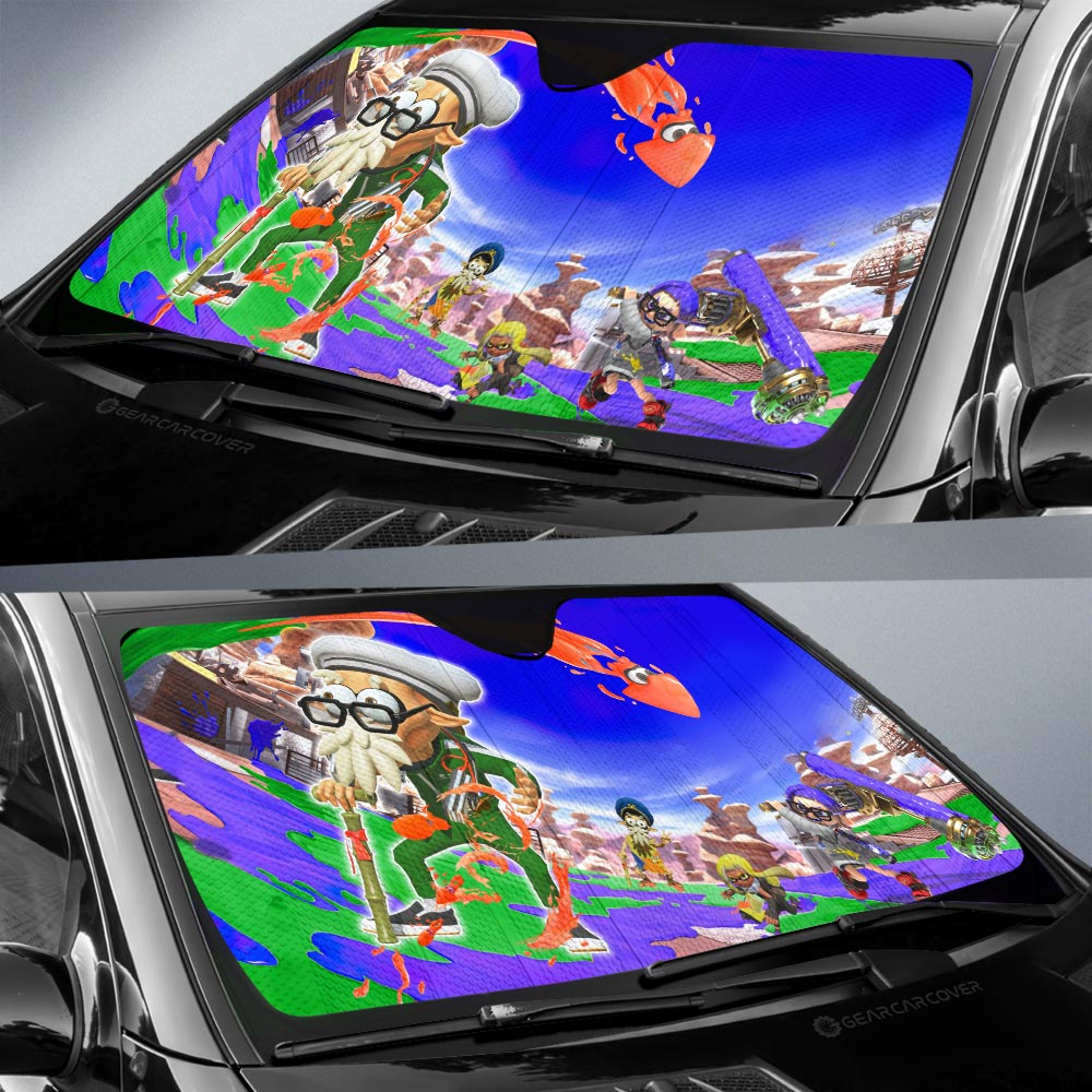 Captain Craig Cuttlefish Splatoon Car Sunshade Custom Car Accessories - Gearcarcover - 2