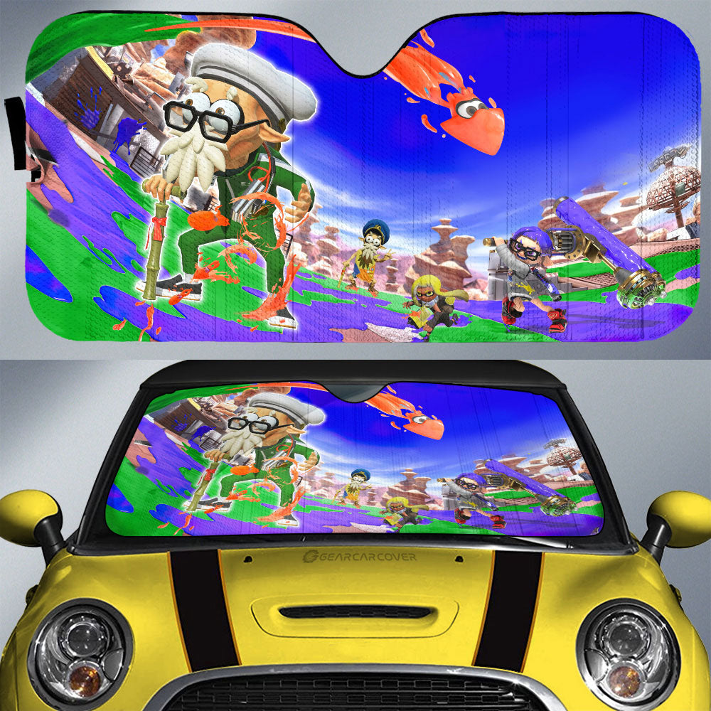 Captain Craig Cuttlefish Splatoon Car Sunshade Custom Car Accessories - Gearcarcover - 1