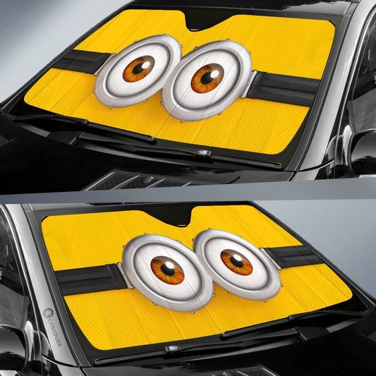 Car Eyes Sun Shade Custom Minions Eyes Cartoon Car Accessories Car Windshield - Gearcarcover - 2