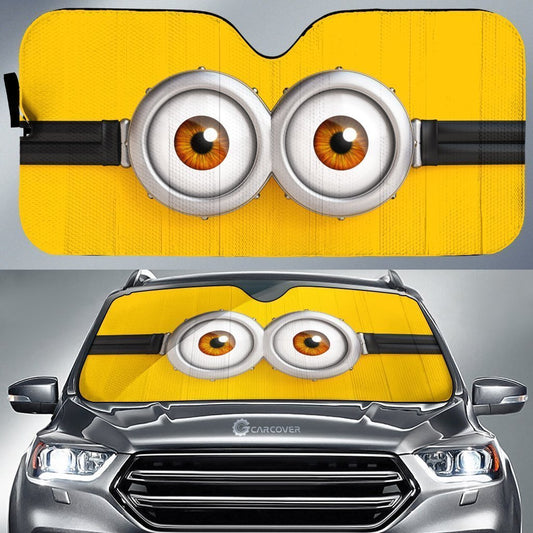 Car Eyes Sun Shade Custom Minions Eyes Cartoon Car Accessories Car Windshield - Gearcarcover - 1
