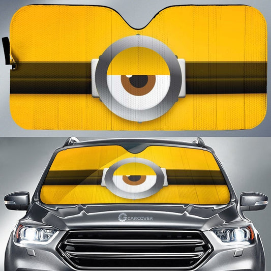 Car Eyes Sun Shade Custom Minions Eyes Cartoon Car Decor Car Windshield - Gearcarcover - 1