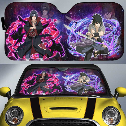 Car Sunshade Custom Sasuke And Itachi Galaxy Style Car Accessories - Gearcarcover - 1