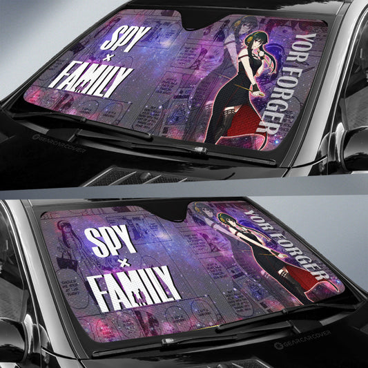 Car Sunshade Custom Yor Forger Galaxy Style Car Accessories - Gearcarcover - 2