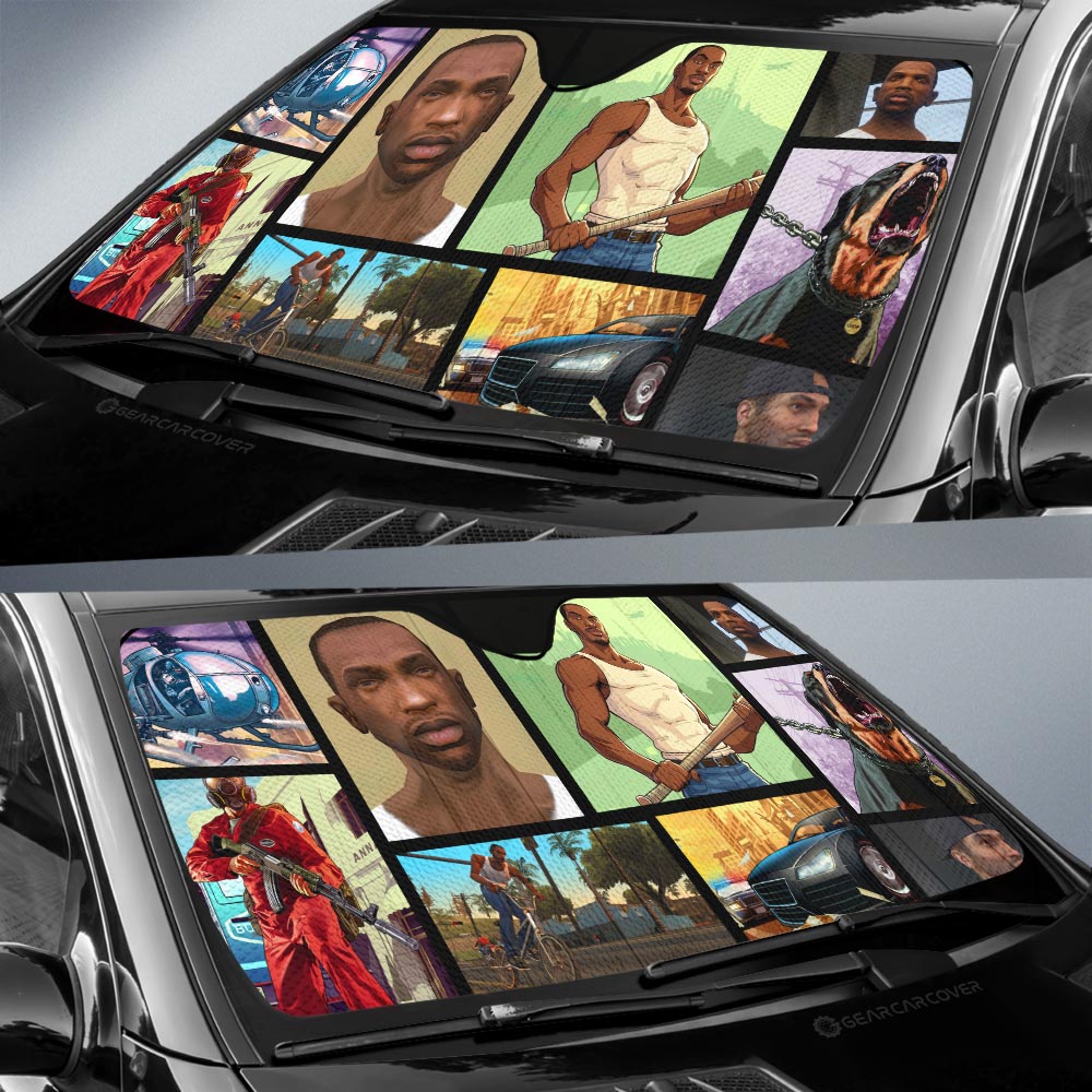 Carl Johnson Car Sunshade Custom Car Accessories - Gearcarcover - 2